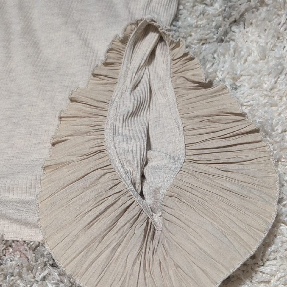 Ulla Johnson Cream Ribbed Top - Picture 3 of 4